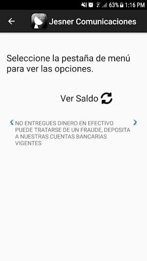 Jesner Comunicaciones - Recarg Screenshot 1