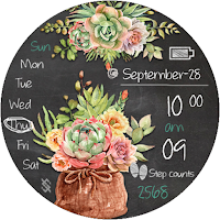 BFF100- Blackboard Art Cactus