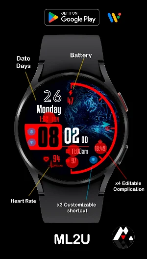 ML2U 196 Watch Face Screenshot 1