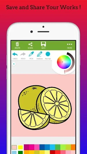 Fruits and Veggies Coloring Book 2020 Screenshot 1