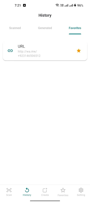 QR Code Scanner Create QR Code Screenshot 2
