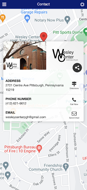 Wesley Center AME Zion Church Screenshot 2
