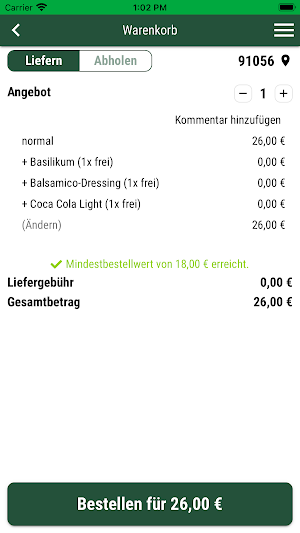 Bella Mia Erlangen Screenshot 1