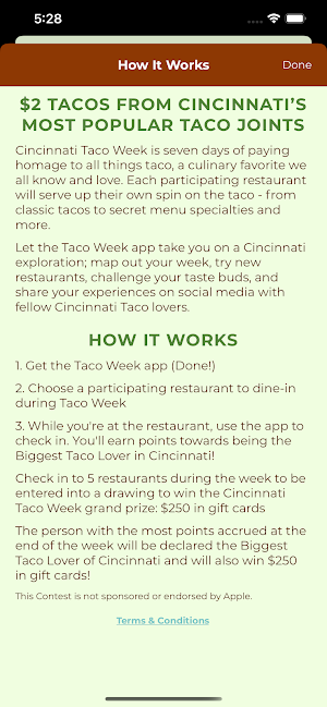 Cincinnati Taco Week Screenshot 1