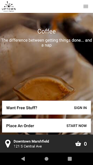 Uptown Coffee Co Screenshot 1