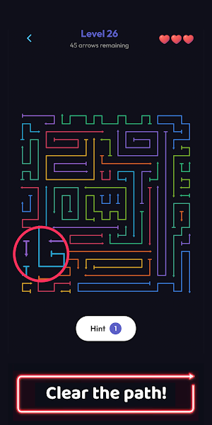 Arrow Rush: Escape Puzzle Screenshot 1
