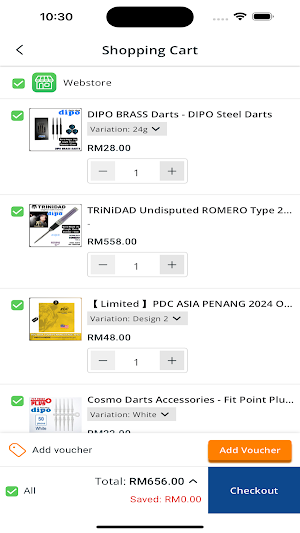 DIPO Darts Shop Screenshot 3