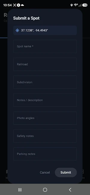 Railfan Copilot Screenshot 2