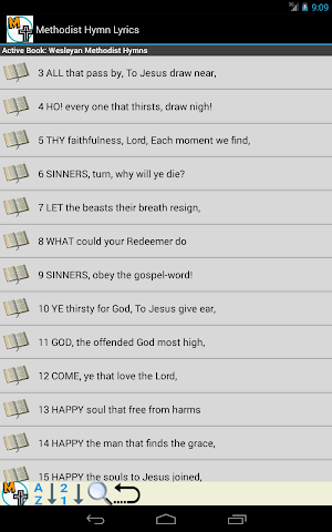 Methodist Hymn Lyrics Screenshot 1