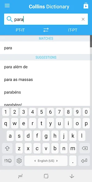 Italian-Portuguese Dictionary Screenshot 0