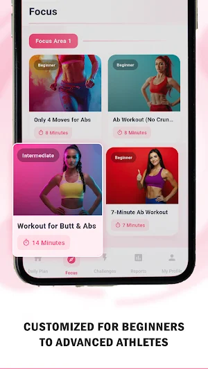 Lose Belly - Women Abs Workout Screenshot 1