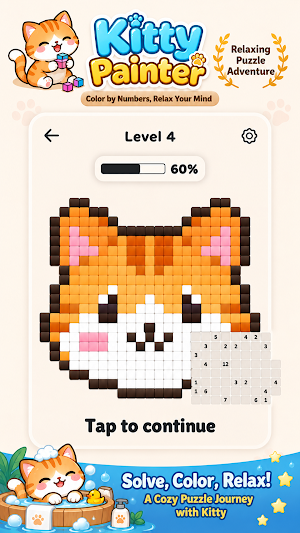 Kitty Painter: Logic Puzzle Screenshot 2