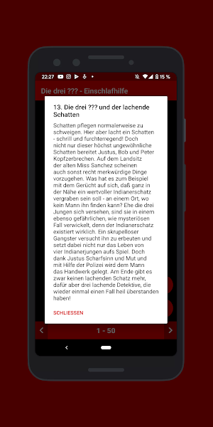 Die drei ??? - Einschlafhilfe Screenshot 1