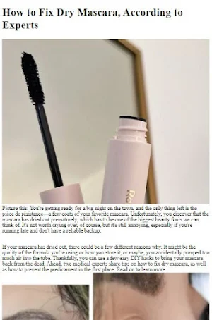How to Fix Dry Mascara Screenshot 1