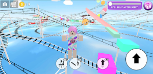 Roller coaster obby parkour Screenshot 2