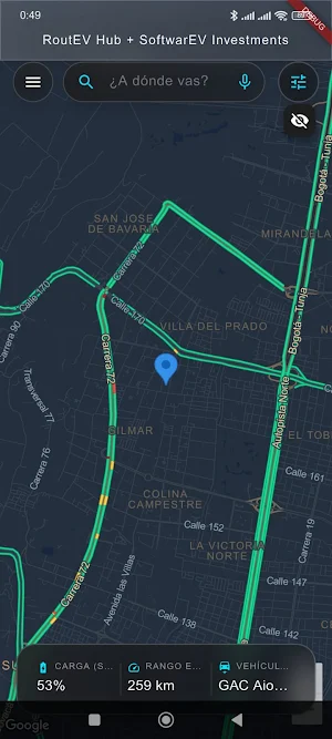 RoutEV - Mapa Inteligente EV Screenshot 0