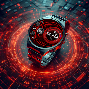 Neutron X Wear OS Watch Face Screenshot 3