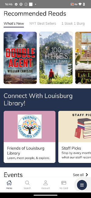 Louisburg Library App Screenshot 0