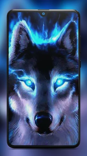 Galaxy Wolf Wallpaper 4K HD Backgrounds Screenshot 2