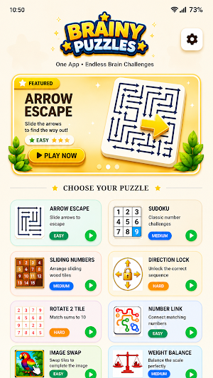 Brainy Puzzle: Arrow & Numbers Screenshot 0