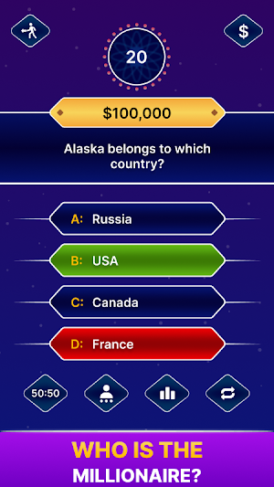 Millionaire Trivia Game Screenshot 2