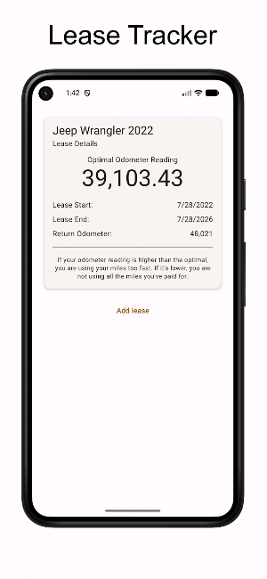 Lease Tracker Screenshot 0