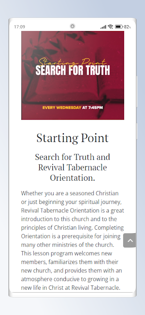 Revival Tabernacle Church Screenshot 3