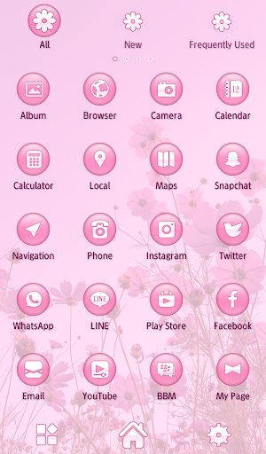 Pastel Pink Cosmos Theme Screenshot 2