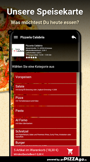 Pizzeria Calabria Erlensee Screenshot 3