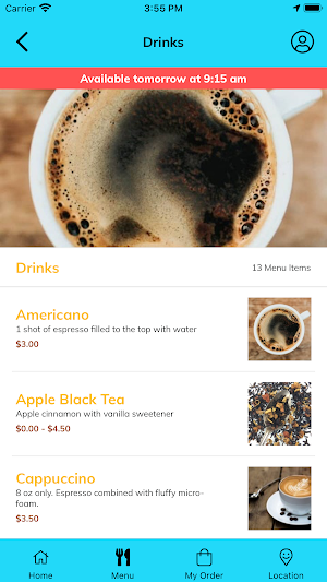 Soundwaves Cafe Screenshot 2