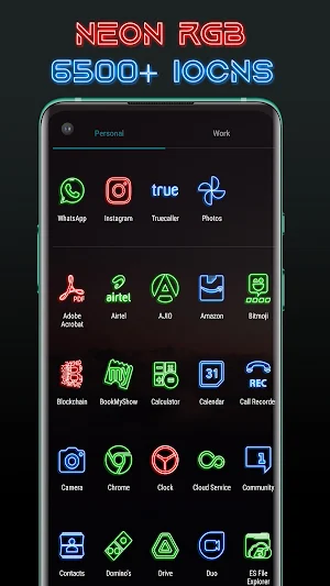 [SSP] - Neon RGB Icon Pack Screenshot 3