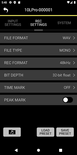 TASCAM RECORDER CONNECT Screenshot 3