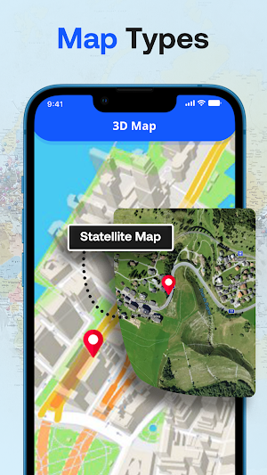 Live Satellite View, GPS Route Screenshot 1