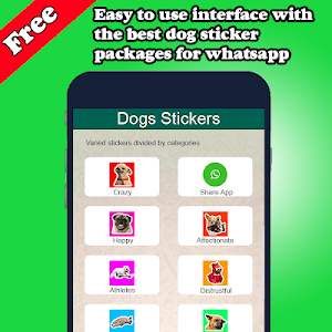 🐾 Best dogs Stickers and memes WAStickerApps 2020 Screenshot 1