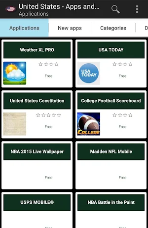 American apps and games Screenshot 0