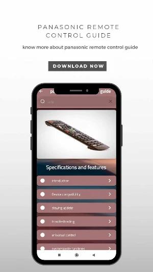 panasonic remote control guide Screenshot 1