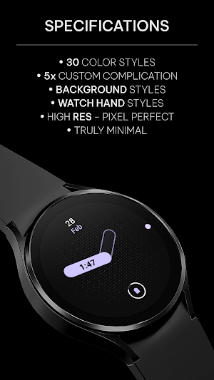 MNML Analog: Watch face Screenshot 1