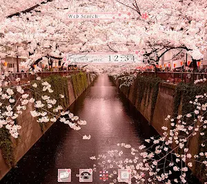 Wallpaper Sakura Arch Theme Screenshot 0