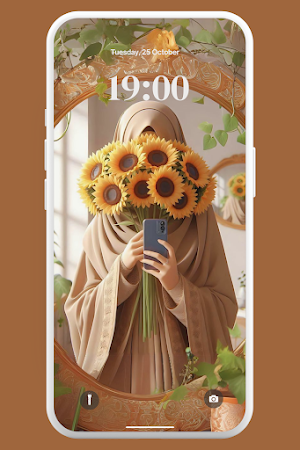 Cute Niqab Hijab Wallpaper 4K Screenshot 2