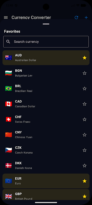 Currency Converter & FX-Rates Screenshot 1