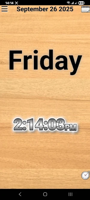 Talking Calendar Clock Screenshot 3