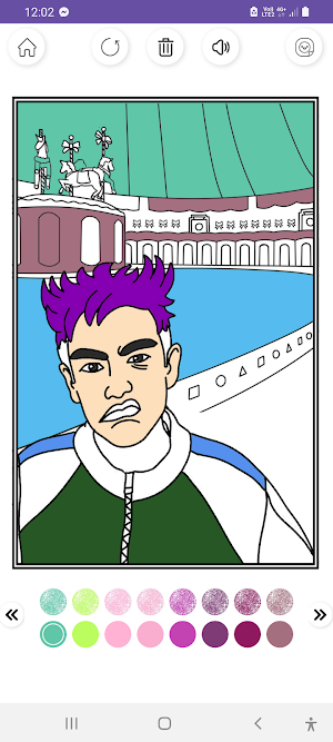 Thanos Squid Coloring Game Screenshot 0