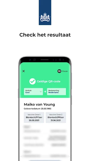 DCC cross border Scanner app NL Screenshot 2
