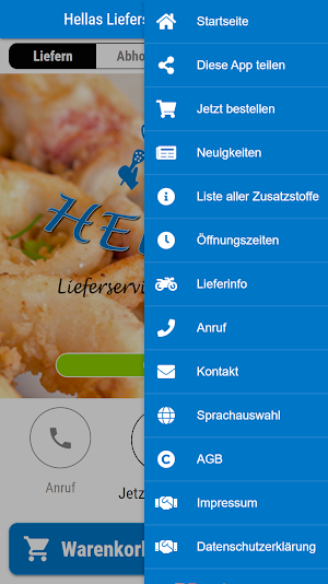 Hellas Lieferservice Screenshot 2