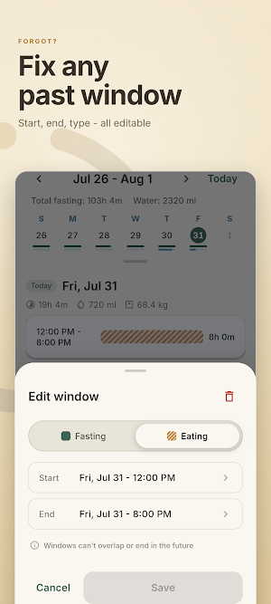Dawnwell: Fasting Timer Screenshot 1
