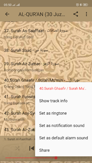 Bacaan AL-QURAN (Full 30 JUZ) - MP3 Screenshot 3