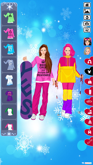 Winter time with warm dressup Screenshot 3