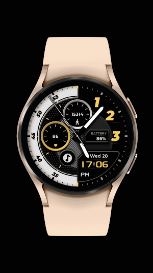 Black and white watch face Screenshot 1