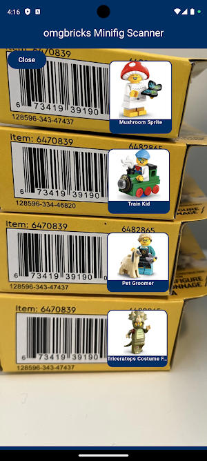 omgbricks Minifigure Scanner Screenshot 2