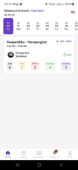 GoMyGo Operators: Manage Bus Screenshot 0